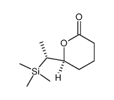 2H-Pyran-2-one, tetrahydro-6-[(1R)-1-(trimethylsilyl)ethyl]-, (6S)-rel- 结构式