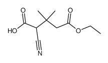 2-氰基-3,3-二甲基戊二酸-5-乙酯 结构式