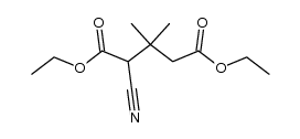 2-氰基-3,3-二甲基戊二酸 1,5-二乙酯 结构式