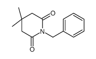 1-苄基-4,4-二甲基哌啶-2,6-二酮 结构式