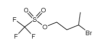 三氟甲磺酸3-溴丁酯 结构式