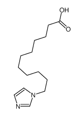 1H-Imidazole-1-undecanoic acid 结构式