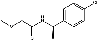 N-[(1R)-1-(4-氯苯基)乙基]-2-甲氧基乙酰胺 结构式