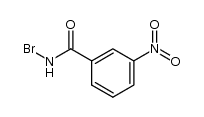 N-溴-3-硝基苯甲酰胺 结构式