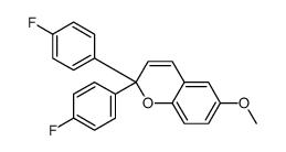 3,3-二(4-氟苯基)-3H-苯并[f]色烯 结构式