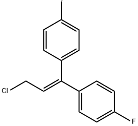 1,1'-(3-氯-1-丙烯-1-亚基)双[4-氟苯] 结构式