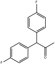 1,1-双(4-氟苯基)-2-丙酮 结构式