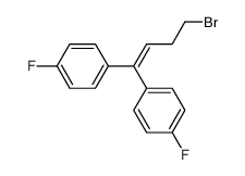 4,4-(4-溴丁-1-烯-1,1-叉基)二(氟苯) 结构式