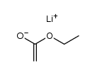 1-乙氧基乙烯醇锂盐 结构式