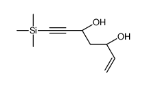 (3S,5R)-7-三甲基硅基庚-1-烯-6-炔-3,5-二醇 结构式