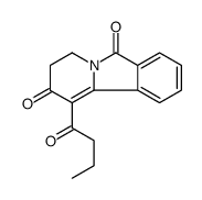 Pyrido[2,1-a]isoindole-2,6-dione, 3,4-dihydro-1-(1-oxobutyl)- 结构式