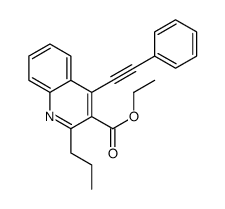 4-(苯乙炔基)-2-丙基喹啉-3-羧酸乙酯 结构式