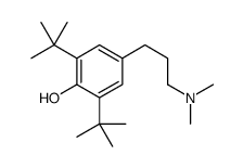 Phenol, 4-[3-(dimethylamino)propyl]-2,6-bis(1,1-dimethylethyl)- 结构式