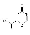 6-(1-氟乙基)-4(1H)-嘧啶酮 结构式
