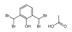 Phenol, 2,6-bis(dibromomethyl)-, acetate 结构式