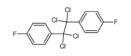 1,1'-(1,1,2,2-四氯-1,2-亚乙基)双[4-氟苯] 结构式