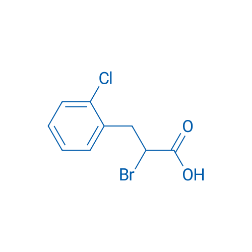 2-溴-3-(2-氯苯基)丙酸 结构式
