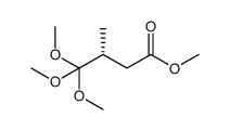 Butanoic acid, 4,4,4-trimethoxy-3-methyl-, methyl ester, (3R)- 结构式
