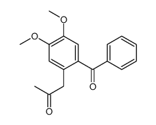 2-Propanone, 1-(2-benzoyl-4,5-dimethoxyphenyl)- 结构式