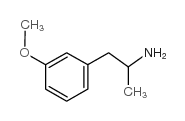 1-(3-甲氧基苯基)丙基-2-胺 结构式