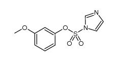 1H-Imidazole-1-sulfonic acid, 3-methoxyphenyl ester 结构式