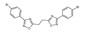 5,5'-(1,2-亚乙基)双[3-(4-溴苯基)-1,2,4-恶二唑] 结构式