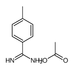 4-甲基苯甲脒单乙酸盐 结构式