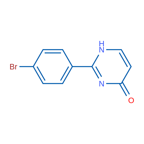 2-(4-溴苯基)嘧啶-4-醇 结构式
