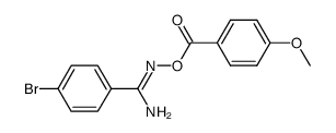 Benzoic acid, 4-methoxy-, [(4-bromophenyl)iminomethyl]azanyl ester 结构式