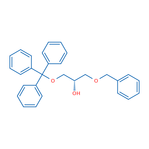 (S)-1-(苄氧基)-3-(三苯甲游基氧基)丙烷-2-醇 结构式