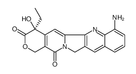 (4S)-4α-乙基-4-羟基-7-氨基-1H-吡喃并[3',4':6,7]吲哚里西啶并[1,2-b]喹啉-3,14(4H,12H)-二酮 结构式