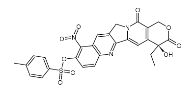 9-硝基-10-(对甲苯磺酰基)喜树碱 结构式