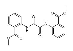 dimethyl 2,2'-[(1,2-dioxoethane-1,2-diyl)diimino]dibenzoate 结构式
