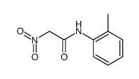 N-(2-甲基苯基)-2-硝基乙酰胺 结构式