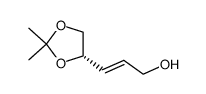 (S)-4,5-异亚丙基-2-戊烯醇 结构式