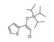Silane, [[2-chloro-1-(2-thienyl)ethenyl]oxy]tris(1-methylethyl)- (9CI) 结构式