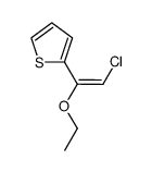 2-[(1E)-2-氯-1-乙氧基乙烯基]噻吩 结构式