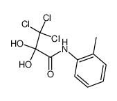 3,3,3-三氯-2,2-二羟基-N-(2-甲基苯基)丙酰胺 结构式