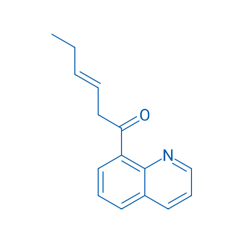 3-Hexen-1-one, 1-(8-quinolinyl)- 结构式