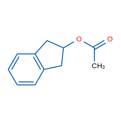 2,3-二氢-1H-茚-2-基乙酸酯 结构式