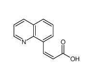 3-喹啉-8-丙烯酸 结构式