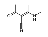 2-乙酰基-3-(甲氨基)-2-丁烯腈(Z)- 结构式