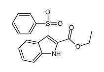 1H-Indole-2-carboxylic acid, 3-(phenylsulfonyl)-, ethyl ester 结构式