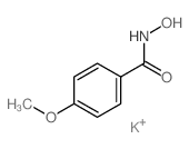 N-羟基-4-甲氧基苯甲酰胺钾盐(1:1) 结构式