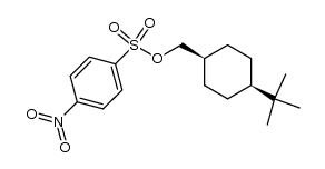 对硝基苯磺酸顺式-4-叔丁基环己基甲酯 结构式