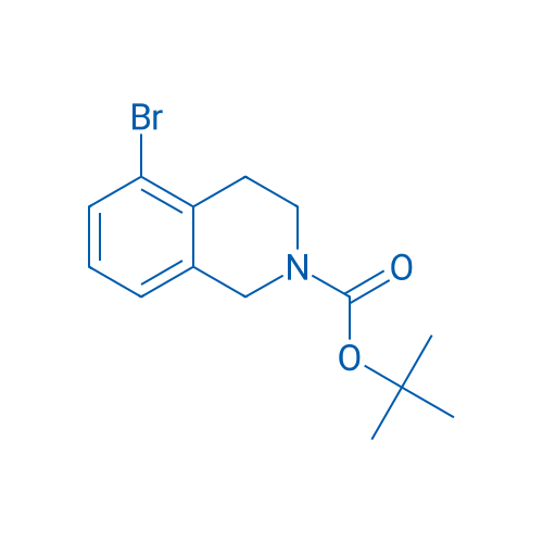 N-Boc-5-溴-1,2,3,4-四氢异喹啉 结构式