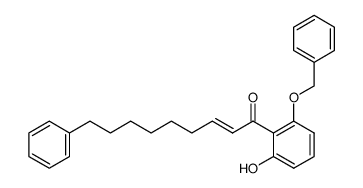 2-Nonen-1-one, 1-[2-hydroxy-6-(phenylmethoxy)phenyl]-9-phenyl- 结构式