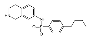 4-丁基-N-(1,2,3,4-四氢异喹啉-7-基)苯磺酰胺 结构式