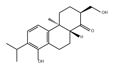 1(2H)-菲酮, 3,4,4a,9,10,10a-六氢-8-羟基-2-(羟甲基)-4a-甲基-7-(1-甲基乙基)-, (2S,4aS,10aR)- 结构式