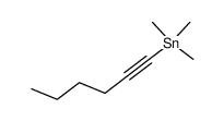 Stannane, 1-hexyn-1-yltrimethyl- 结构式